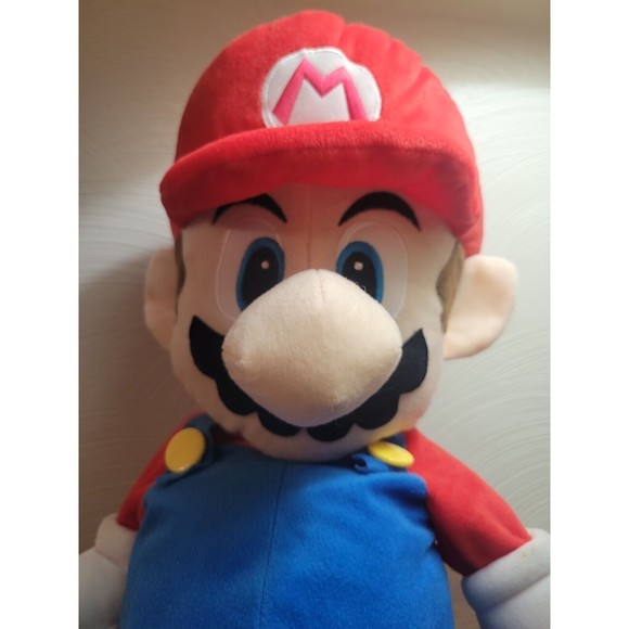 Nintendo Super Mario LARGE 23" plush 2020. Secret Pocket On Back! - Picture 2 of 5